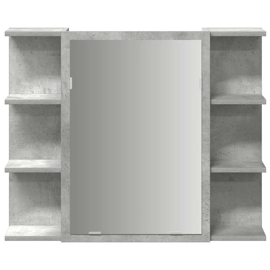 Ensemble de meubles de salle de bain 3 pcs gris béton - 9