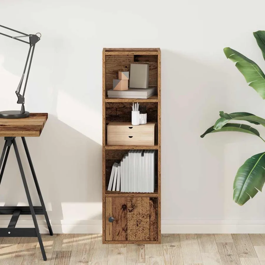Bibliothèque vieux bois 31x24x102 cm bois d'ingénierie - 3