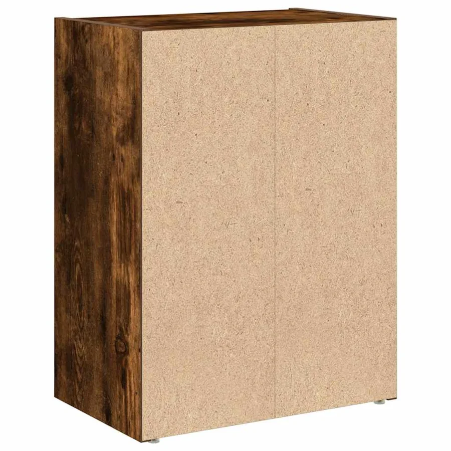 Bibliothèque chêne fumé 40x24x52 cm bois d'ingénierie - 7