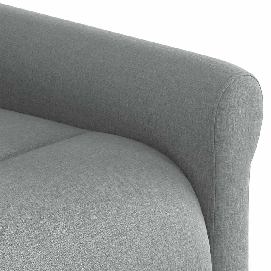 Fauteuil inclinable électrique gris clair tissu - 13