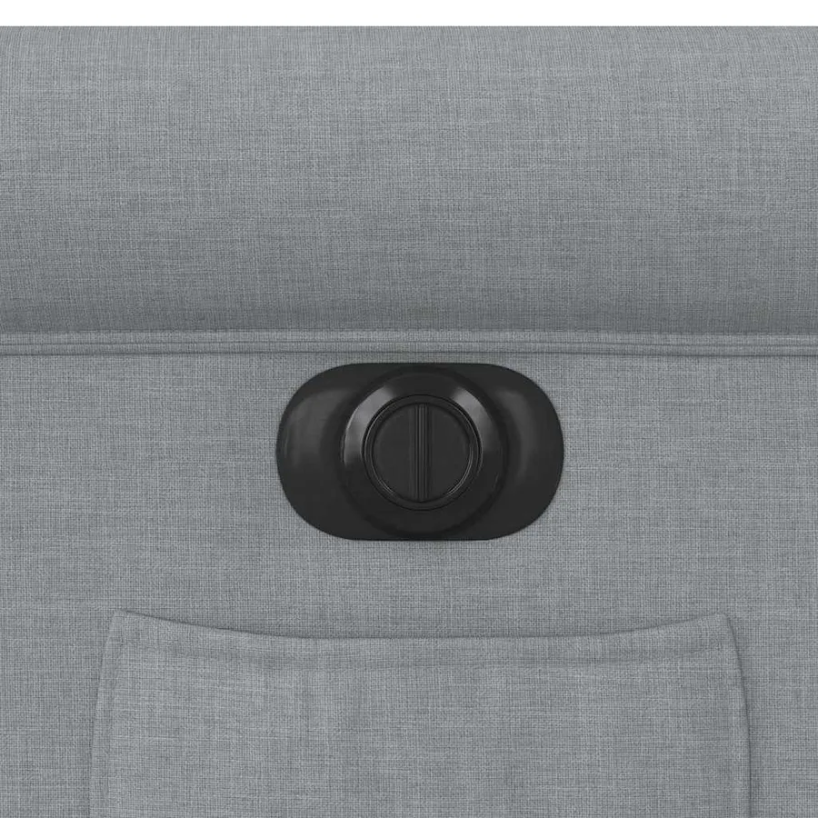 Fauteuil inclinable électrique gris clair tissu - 14