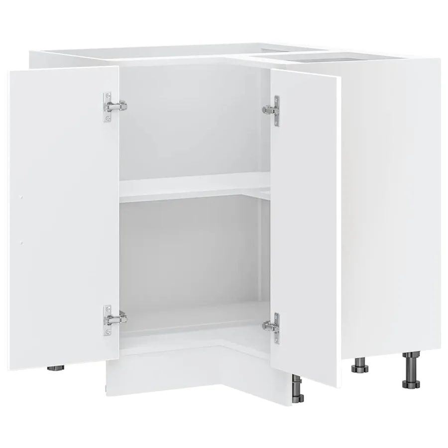 Armoire d'angle de cuisine Lucca blanc bois d'ingénierie - 6