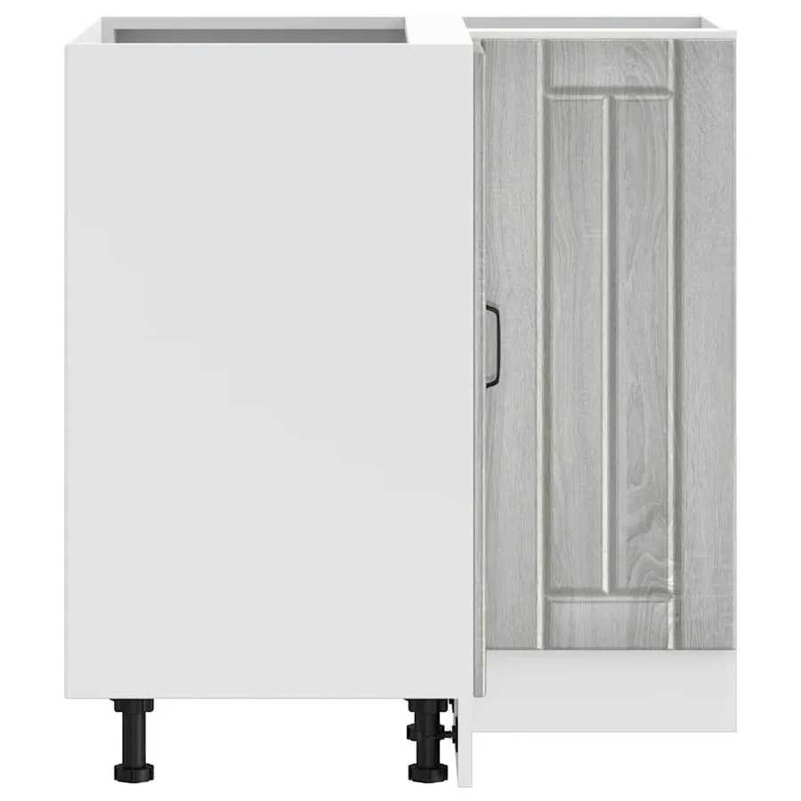 Armoire d'angle de cuisine Lucca sonoma gris bois d'ingénierie - 7