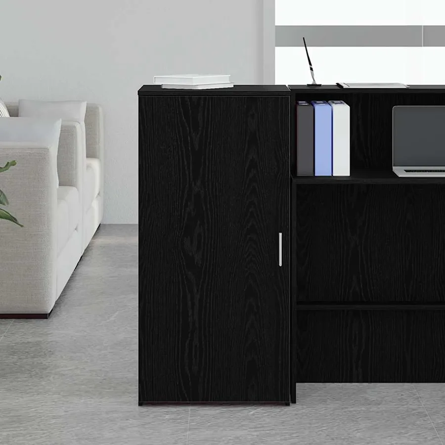 Armoire de rangement Noir 50x45x103,5 cm Bois d'ingénierie - 3