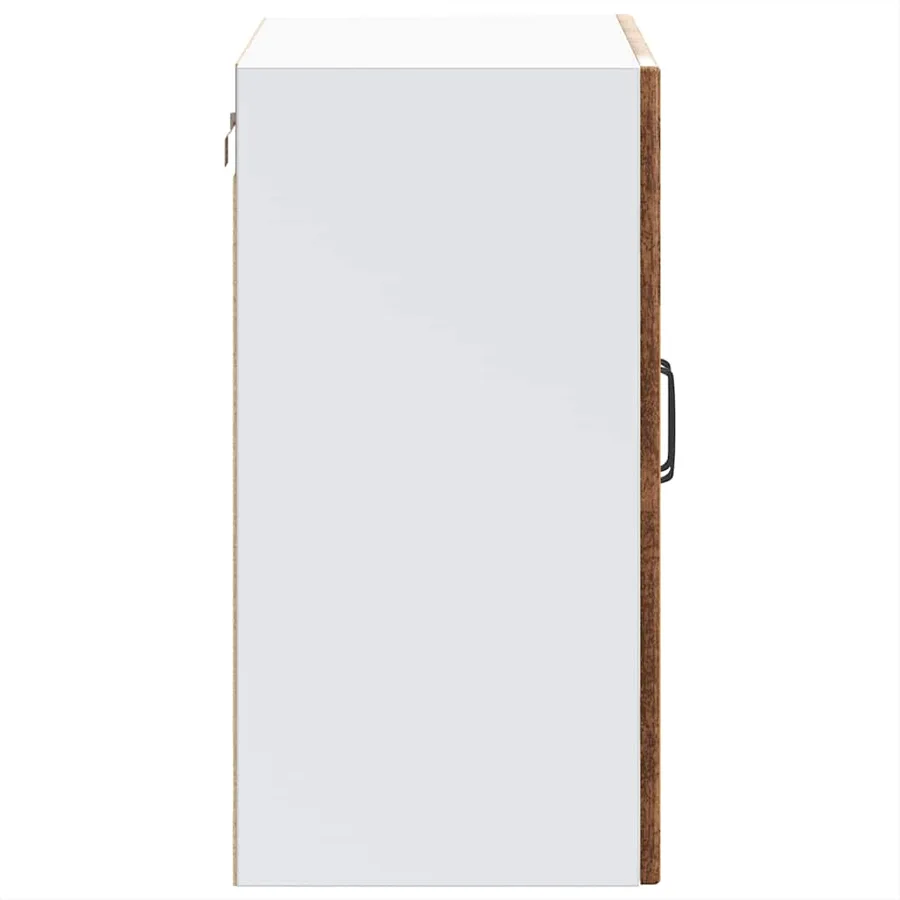 Armoire murale de cuisine avec porte en verre Lucca vieux bois - 8