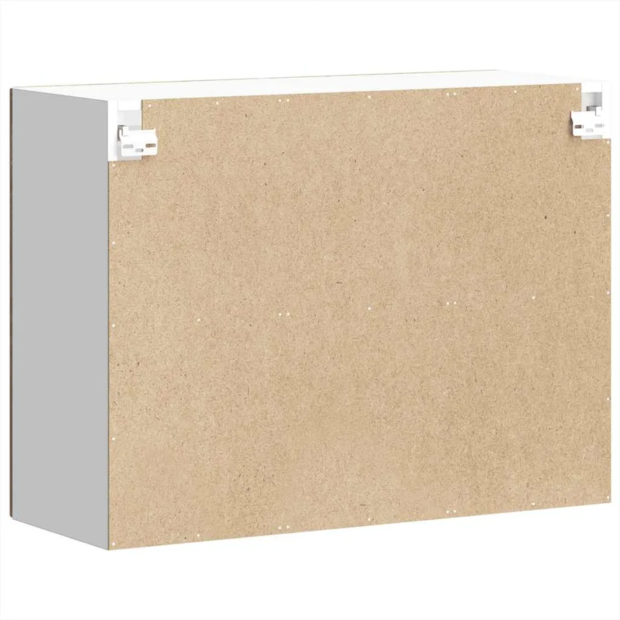 Armoire murale de cuisine avec porte en verre Lucca vieux bois - 9