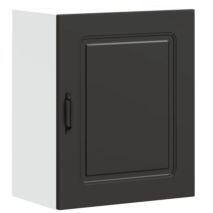 Armoire murale de cuisine Kalmar en bois d'ingénierie noir - 2