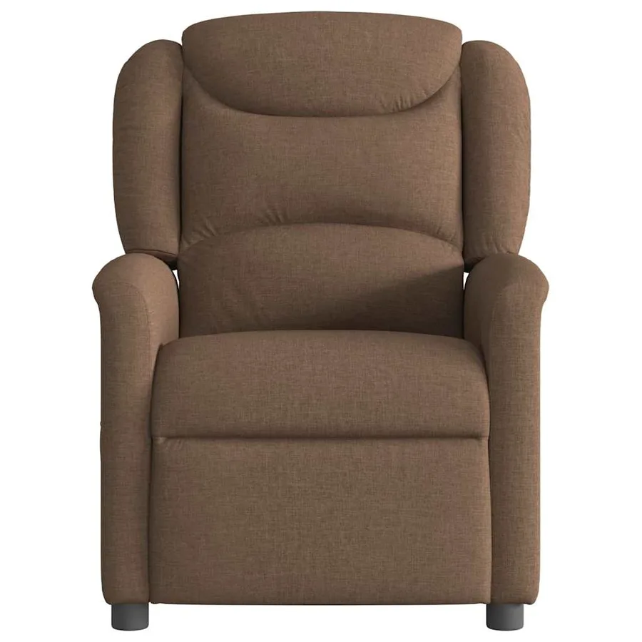Fauteuil de massage inclinable Marron Tissu - 3