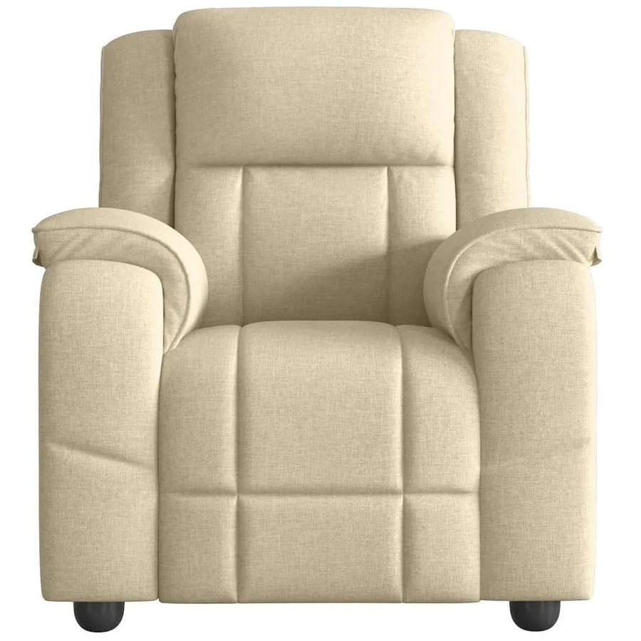 Fauteuil inclinable Crème Tissu - 3