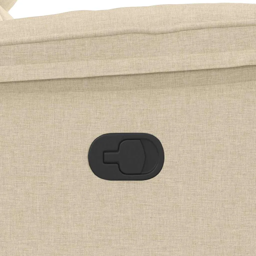 Fauteuil inclinable Crème Tissu - 9