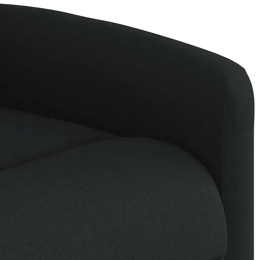 Fauteuil de massage inclinable Noir Tissu - 11