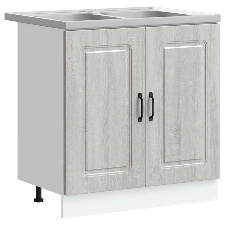 Armoire de cuisine Kalmar Gris Sonoma 80 x 46 x 81,5 cm - 2