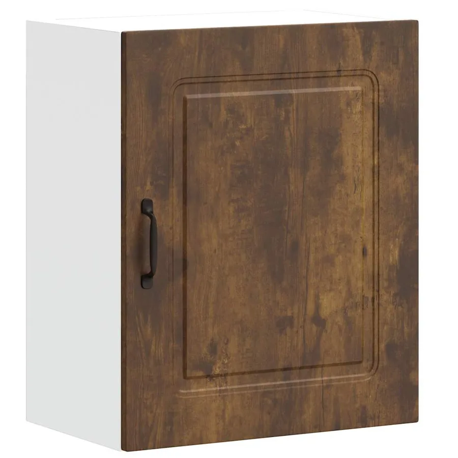 Armoire murale de cuisine Kalmar en chêne fumé et bois d'ingénierie - 2