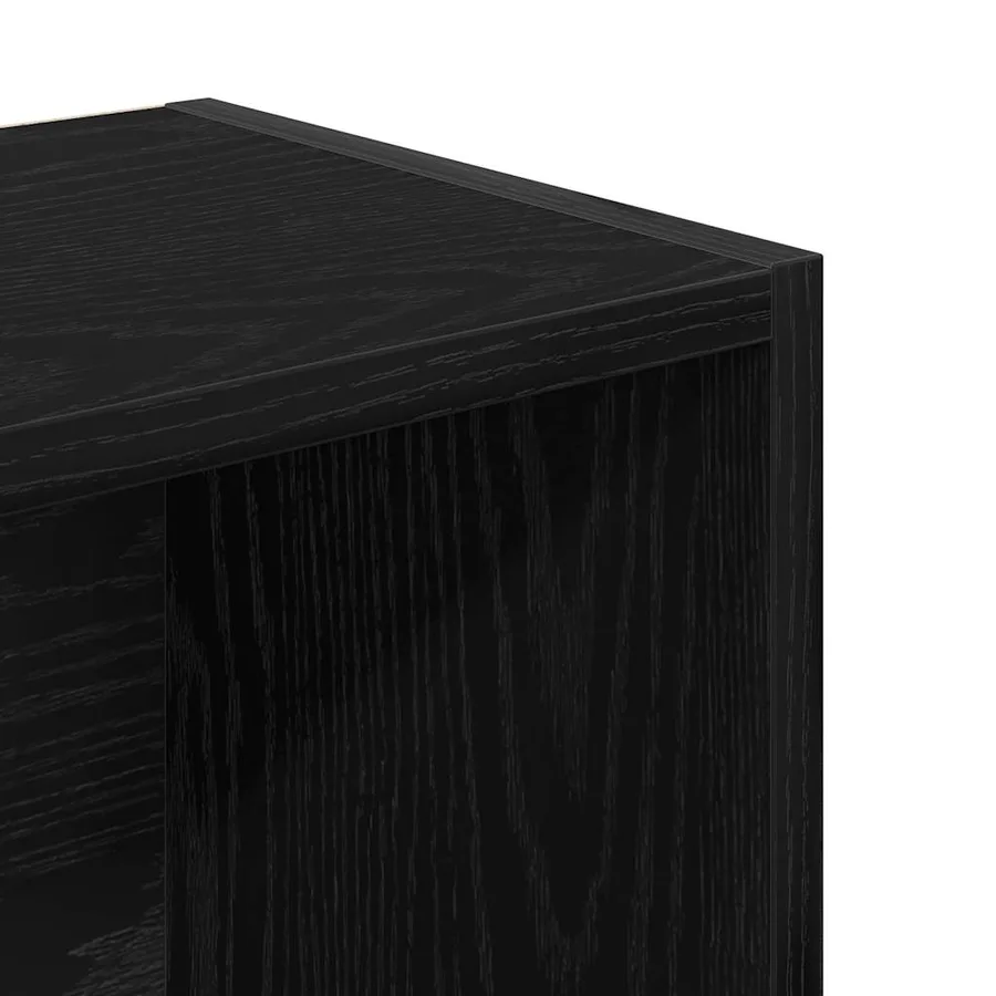 Bibliothèque chêne noir 31x24x102 cm bois d'ingénierie - 9