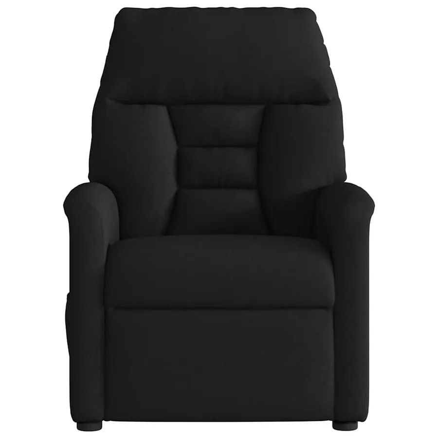 Fauteuil de massage inclinable Noir Tissu - 3