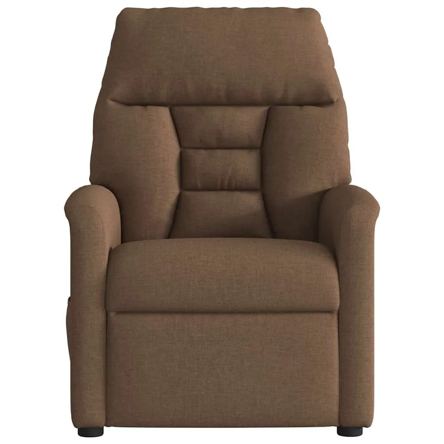 Fauteuil de massage inclinable Marron Tissu - 3