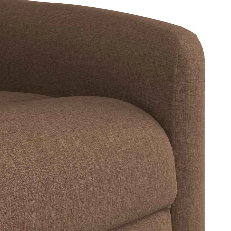 Fauteuil de massage inclinable Marron Tissu - 9