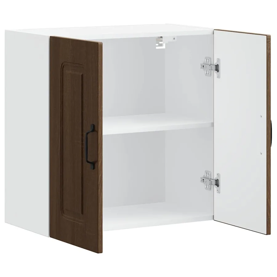 Armoire murale de cuisine Kalmar chêne marron bois d'ingénierie - 5