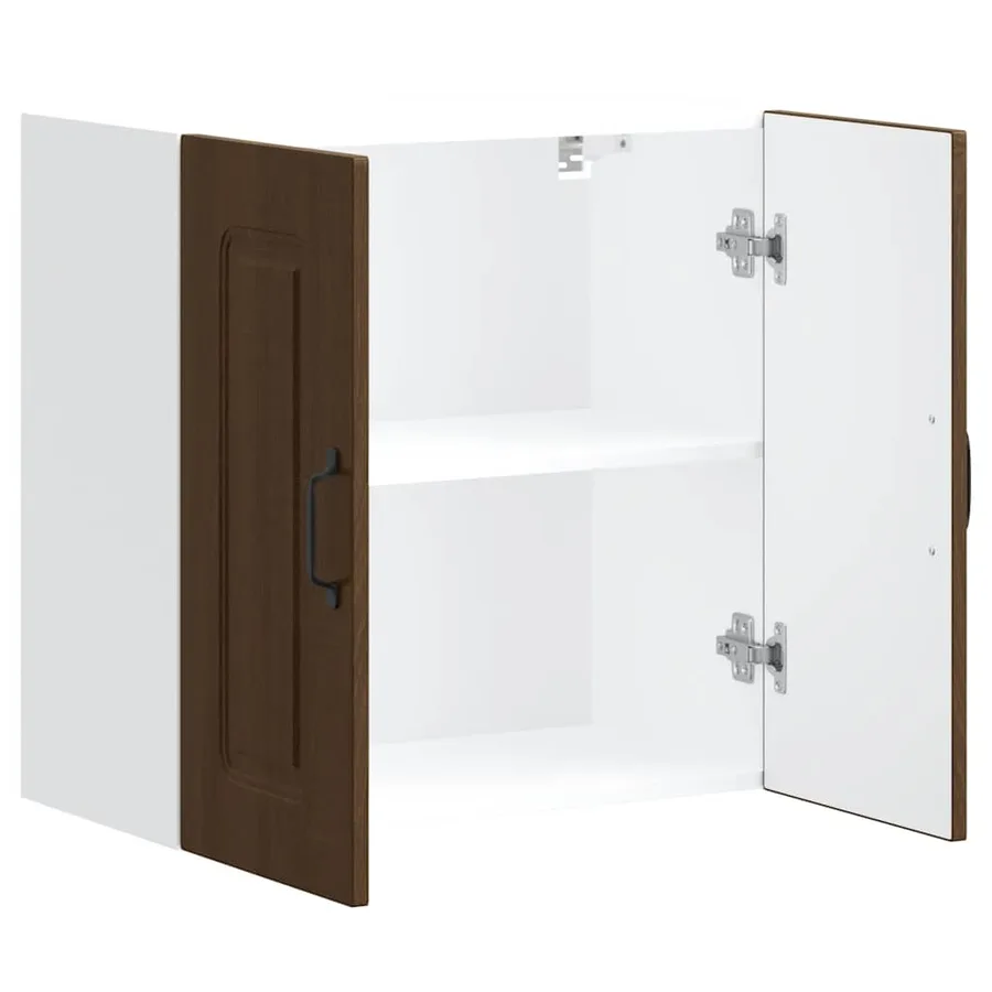 Armoire murale de cuisine Kalmar chêne marron bois d'ingénierie - 6