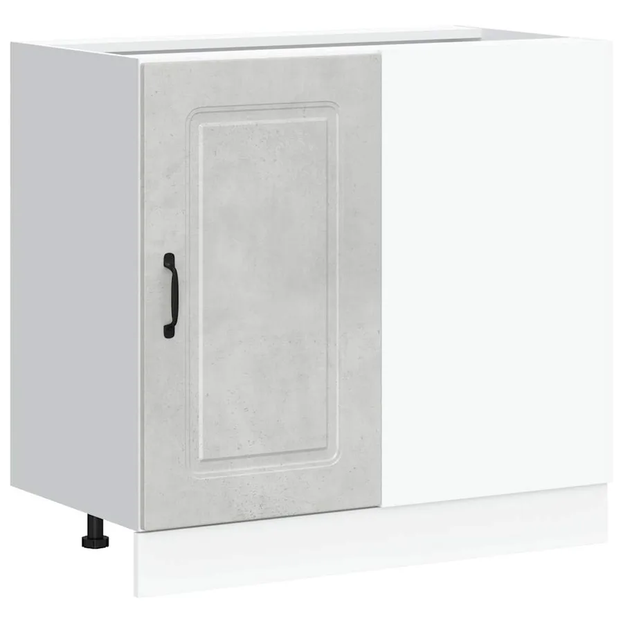Armoire de cuisine Kalmar gris béton bois d'ingénierie - 2