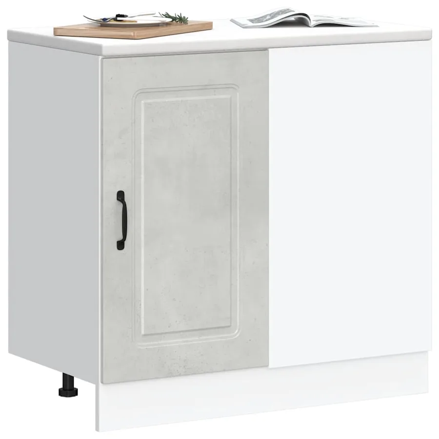 Armoire de cuisine Kalmar gris béton bois d'ingénierie - 3