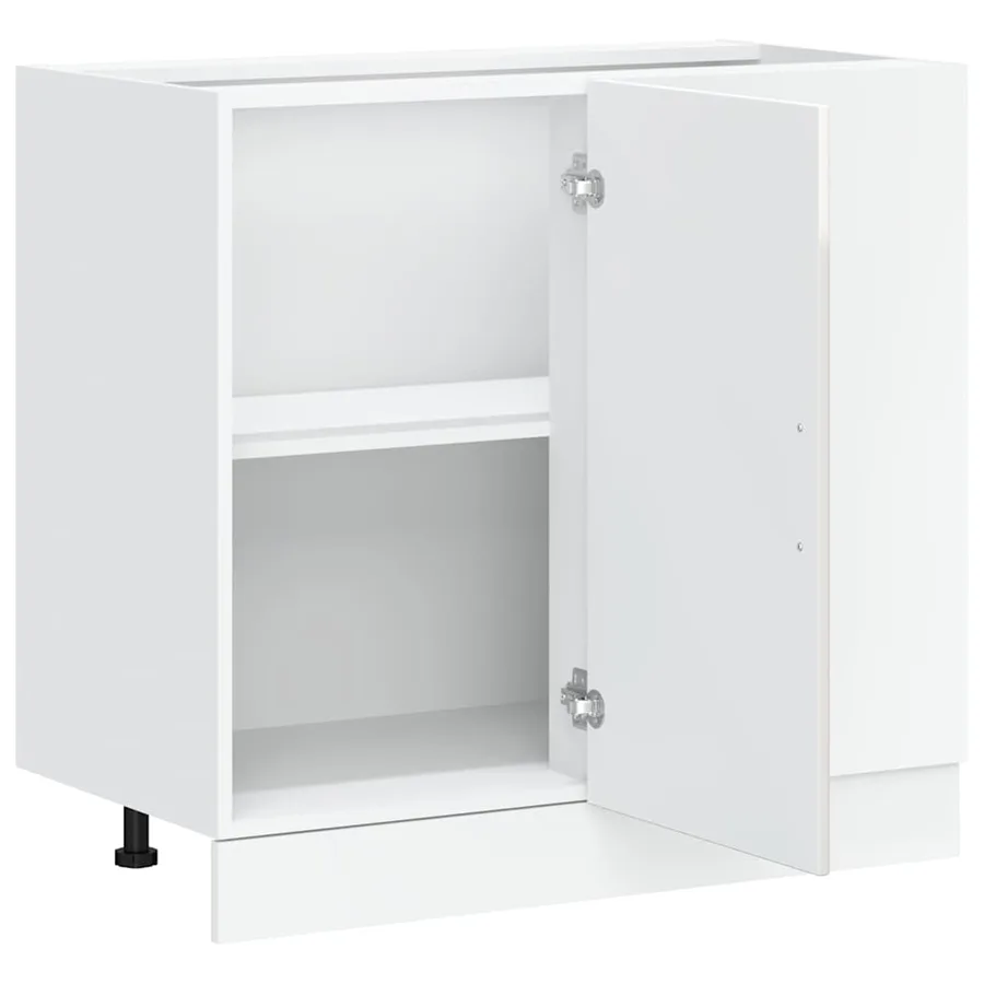 Meuble bas de cuisine « Kalmar » Bois d'ingénierie blanc brillant - 5