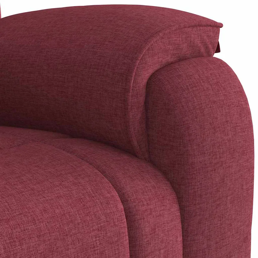 Fauteuil inclinable Rouge bordeaux Tissu - 8