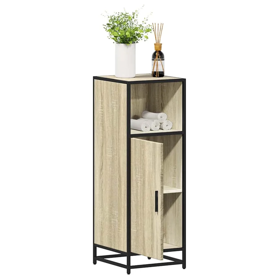 Meuble de salle de bain Chêne Sonoma 35x37,5x100 cm Bois d'ingénierie