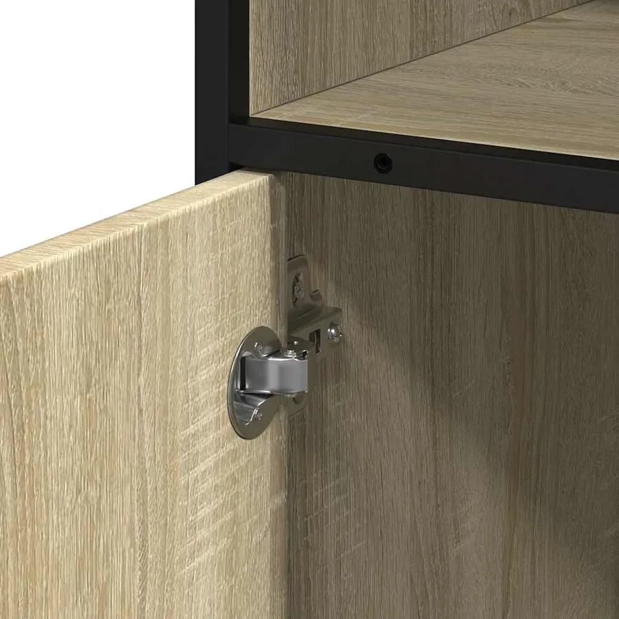 Meuble de salle de bain Chêne Sonoma 35x37,5x100 cm Bois d'ingénierie - 10