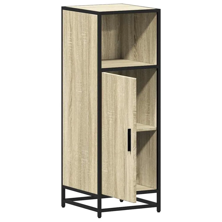 Meuble de salle de bain Chêne Sonoma 35x37,5x100 cm Bois d'ingénierie - 6