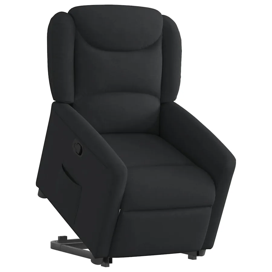 Fauteuil inclinable noir tissu - 3
