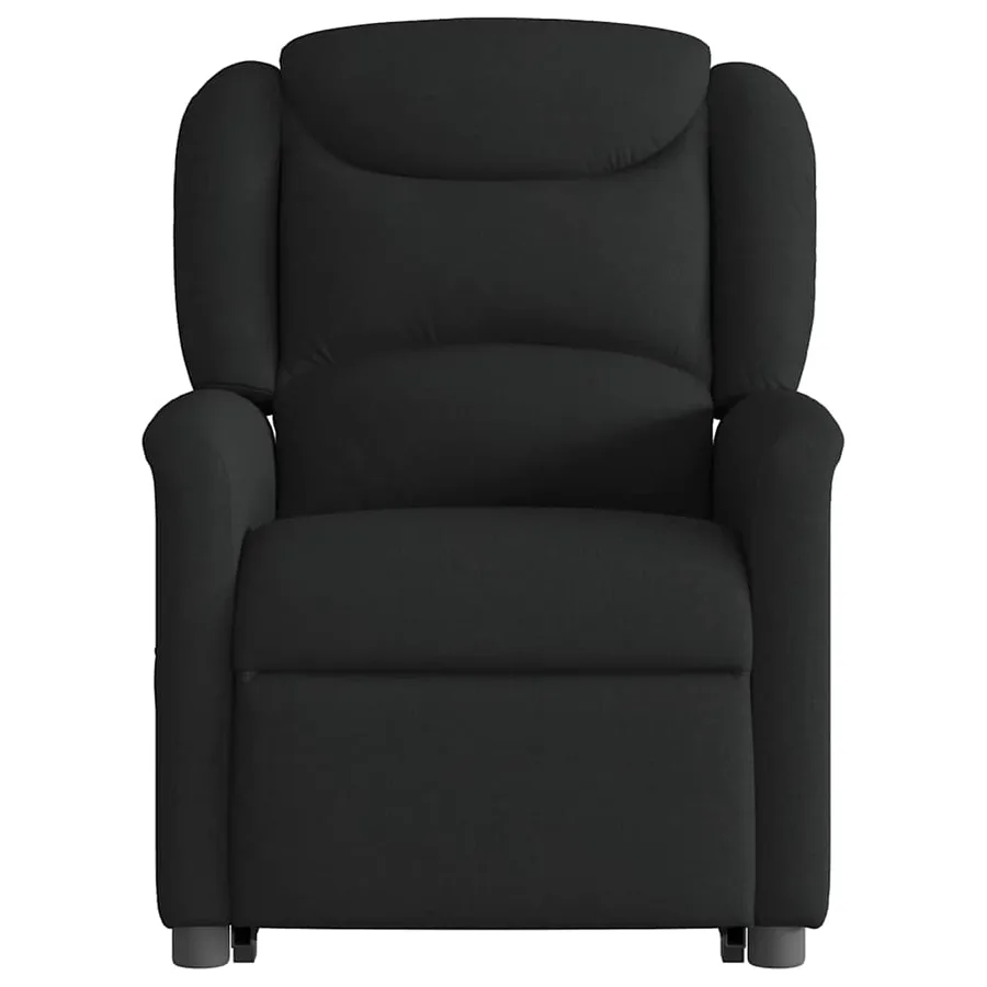 Fauteuil inclinable noir tissu - 5