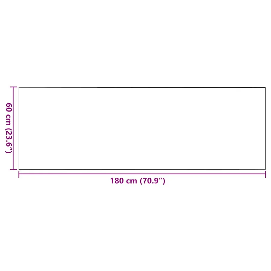 Tapis d'entrée Gris et Noir 60 x 180 cm 100% Polyamide - 7