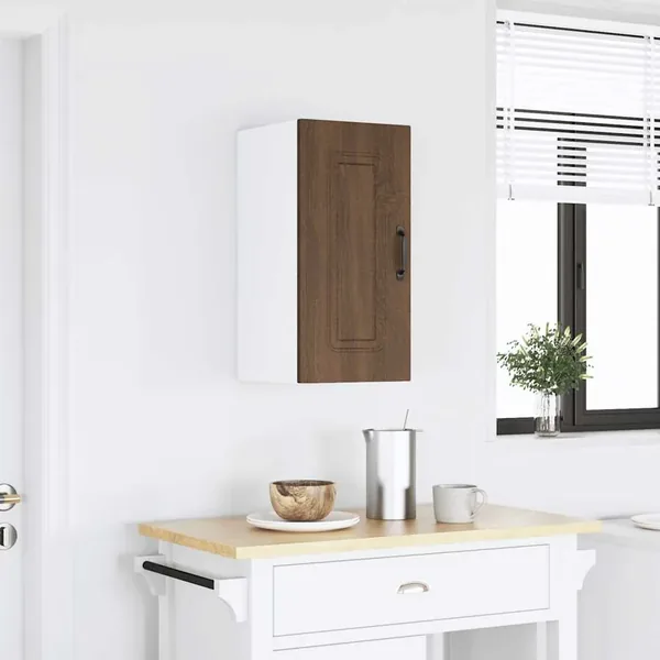 Armoire murale de cuisine Kalmar chêne marron bois d'ingénierie
