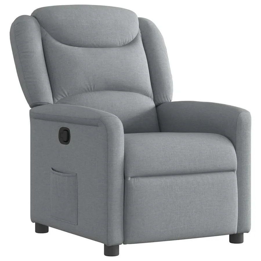 Fauteuil inclinable Gris clair Tissu - 2
