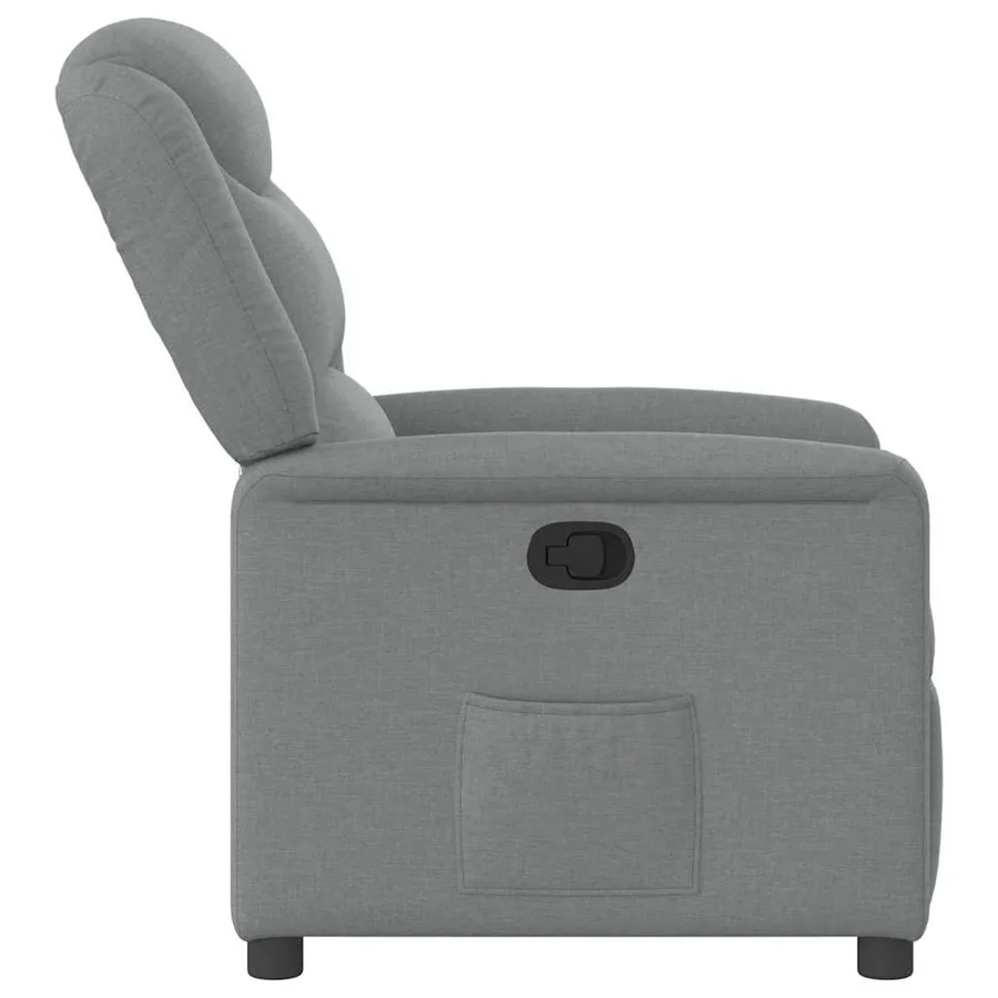 Fauteuil inclinable Gris clair Tissu - 4