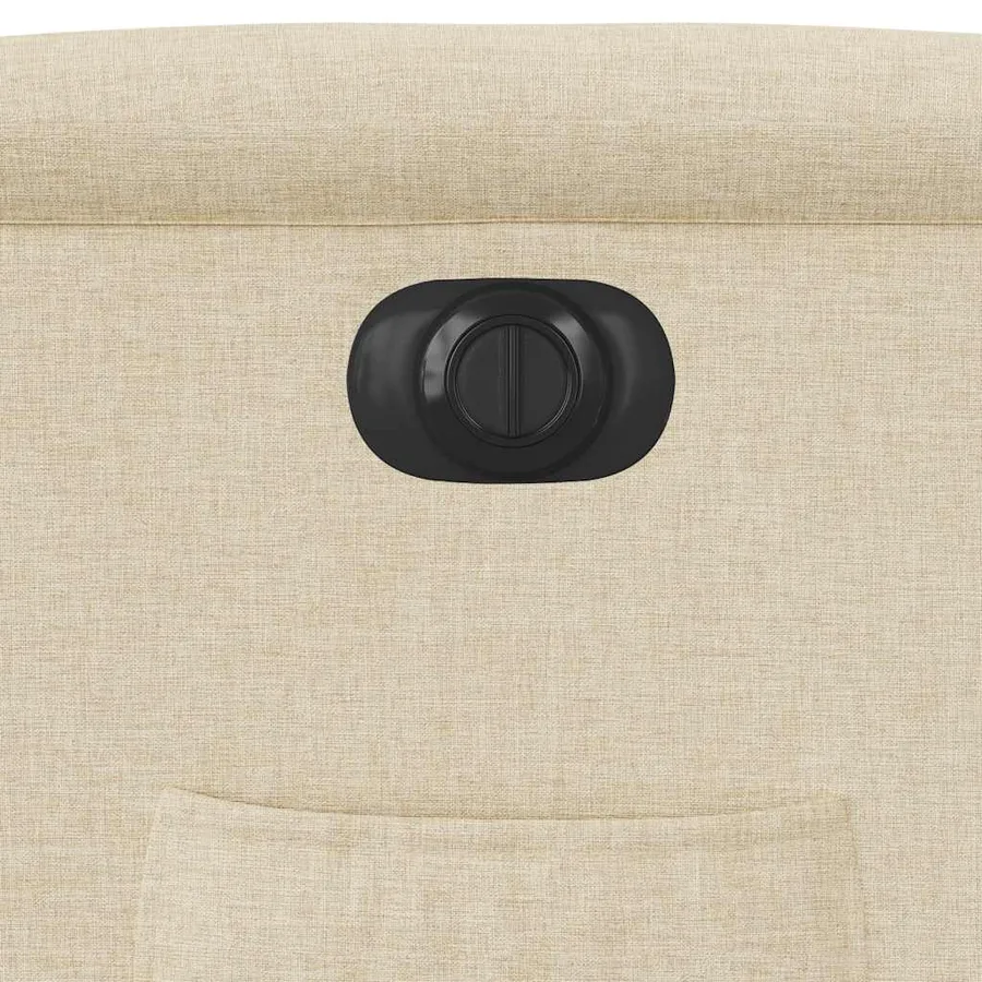 Fauteuil inclinable électrique Crème Tissu - 12