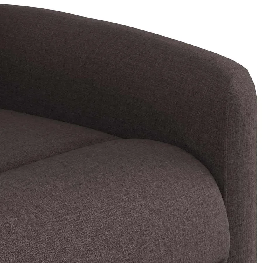 Fauteuil inclinable électrique marron foncé tissu - 12