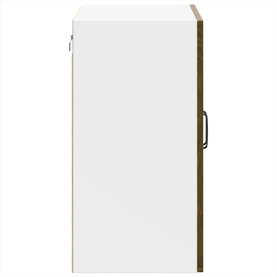 Armoire murale de cuisine et porte en verre Kalmar chêne marron - 8