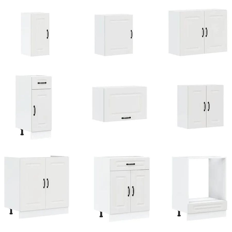 Ensemble d'armoires de cuisine 14 pcs Kalmar bois d'ingénierie - 4