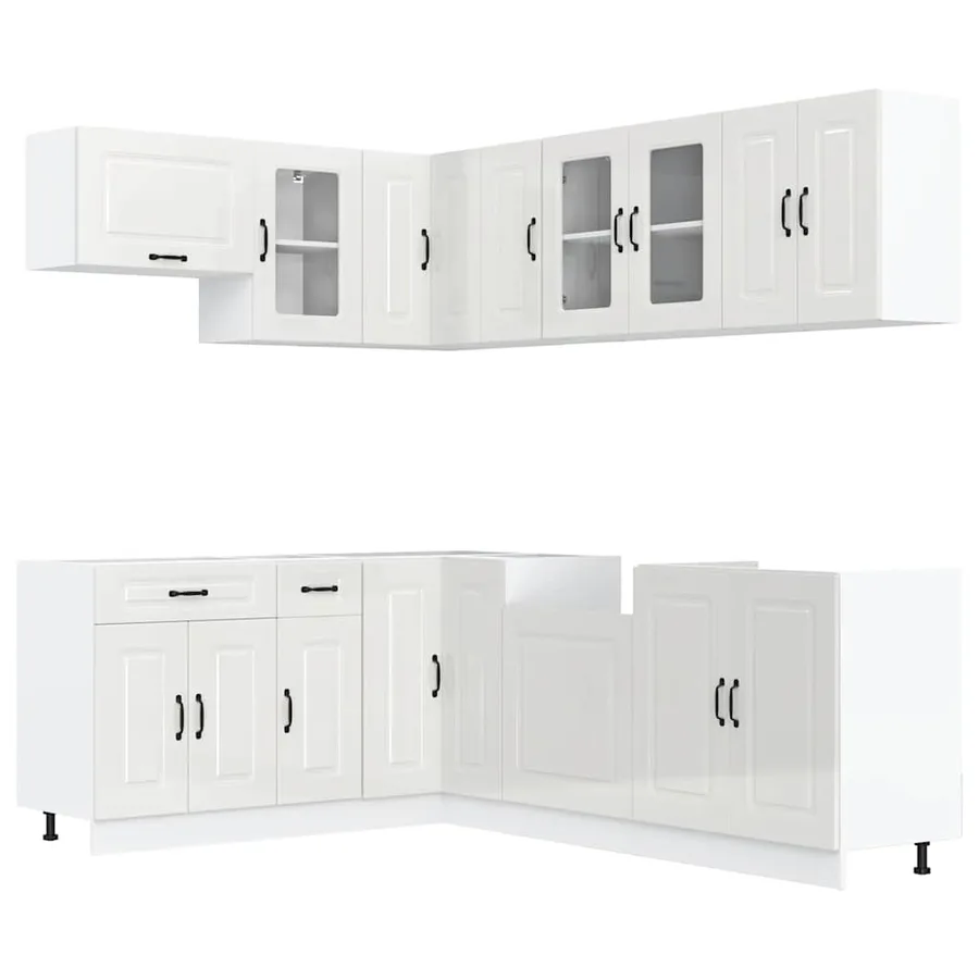 Ensemble d'armoires de cuisine 11 pcs Kalmar bois d'ingénierie - 2