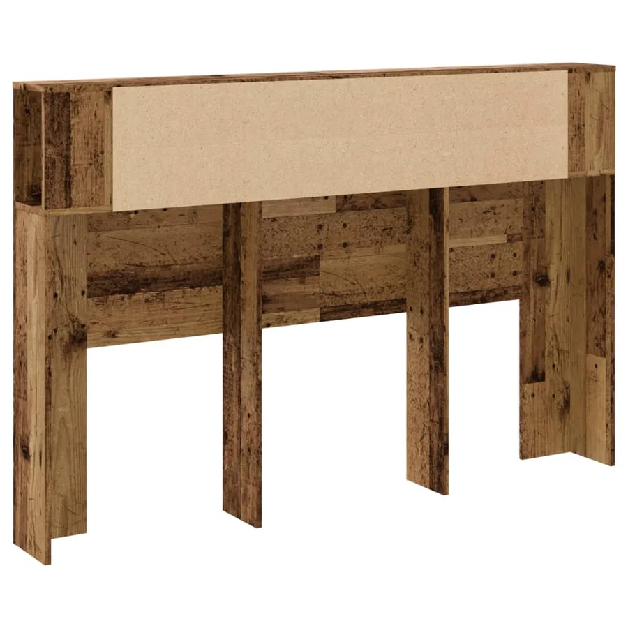 Armoire de tête de lit vieux bois 160x18,5x103,5 cm - 6