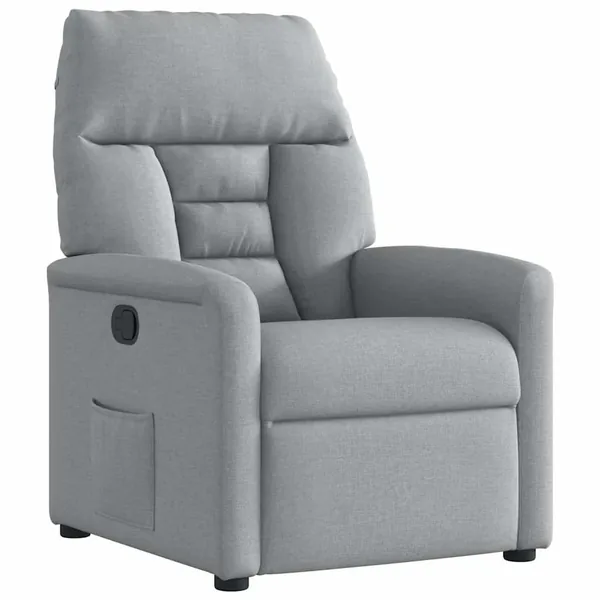 Fauteuil inclinable Gris clair Tissu