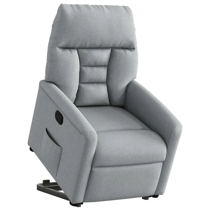 Fauteuil inclinable Gris clair Tissu - 3