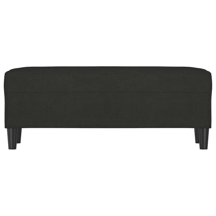 Banc Noir 100x35x41 cm Tissu - 3