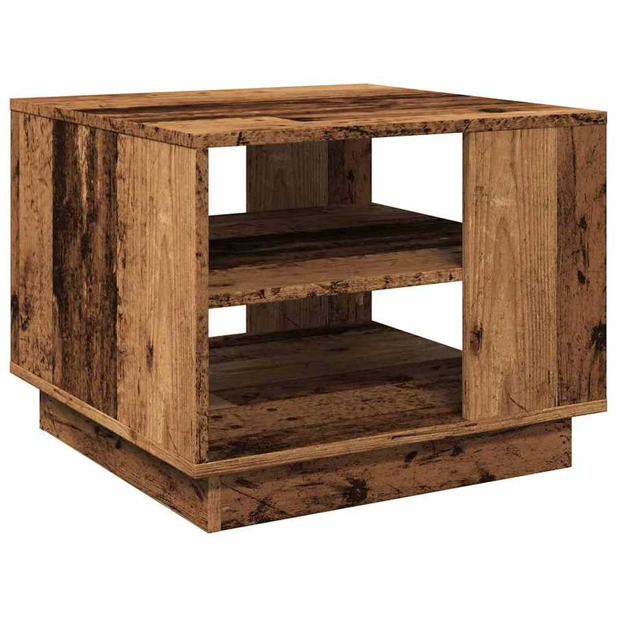 Table basse vieux bois 55x55x42 cm bois d'ingénierie - 2
