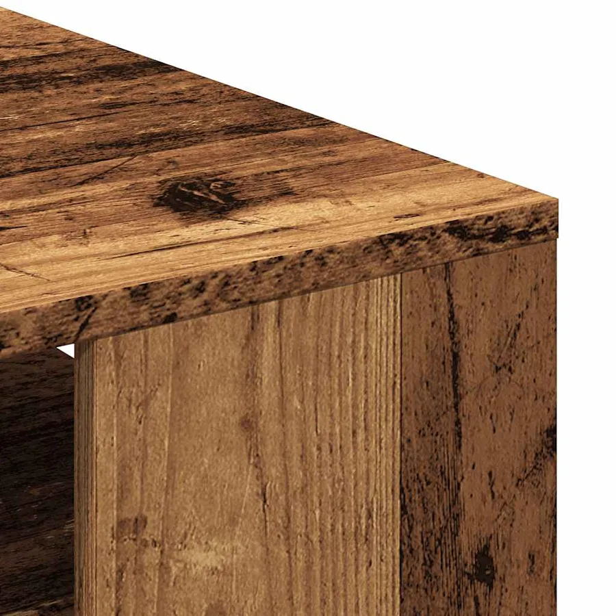 Table basse vieux bois 55x55x42 cm bois d'ingénierie - 7
