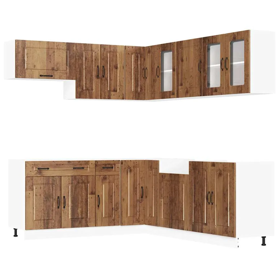 Ensemble d'armoires de cuisine 11 pcs Kalmar bois d'ingénierie - 2