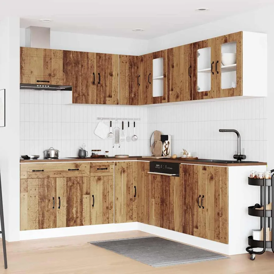 Ensemble d'armoires de cuisine 11 pcs Kalmar bois d'ingénierie - 3