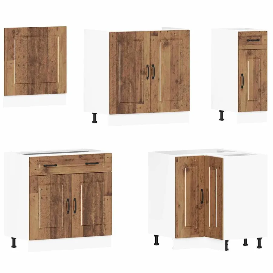 Ensemble d'armoires de cuisine 11 pcs Kalmar bois d'ingénierie - 4